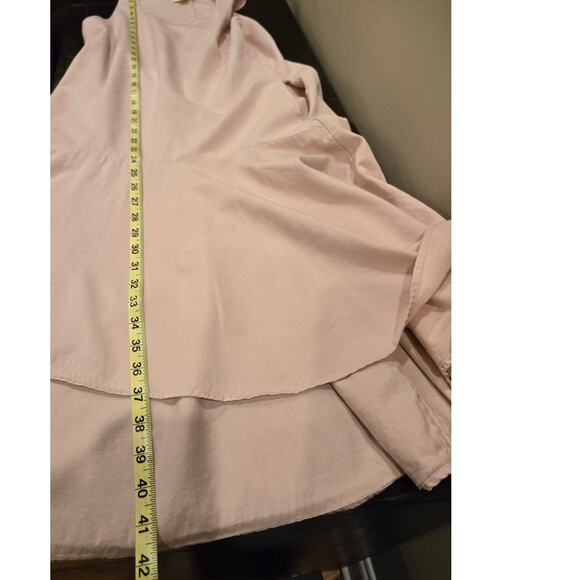 Anthropologie Maeve Blush Pink Drop Waist Hi Lo Classic Sleeveless Dress Small - Picture 11 of 12